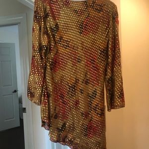 Cheetah B long dressy tunic for special occasions plus size 18.